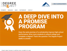Tablet Screenshot of degreeproject.com